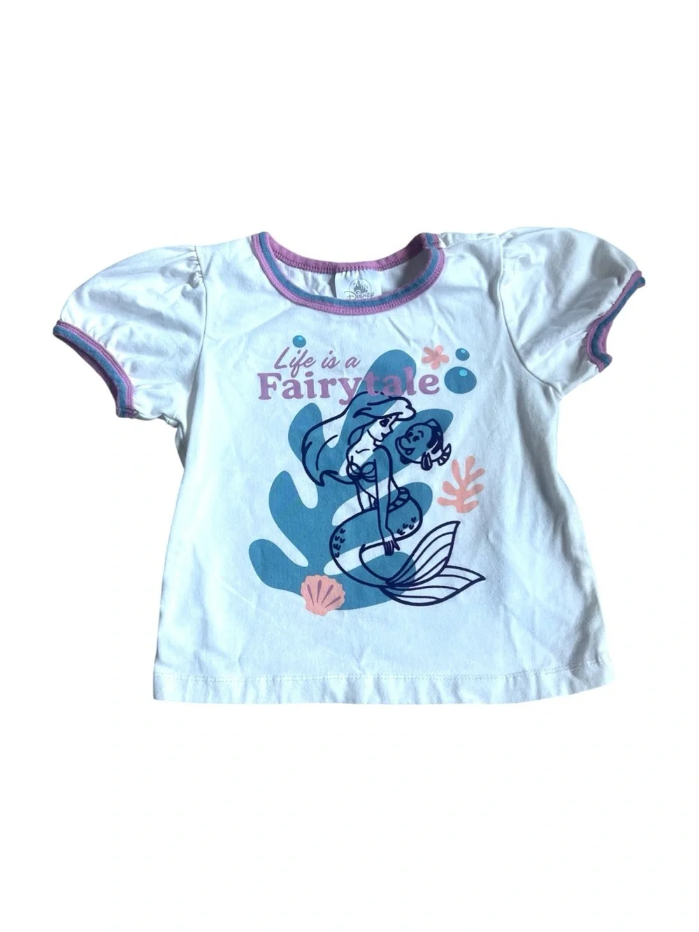 Disney Princess Matching Shirt & Sweatpants, Organic Cotton, 3T Girls
